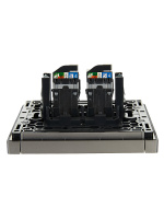 FORTE&PIANO Розетка компьютерная двойная RJ45 кат.5E FP533 сталь IEK FP-K20-1-K46