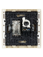 FORTE&PIANO Розетка двойная TV+RJ45 кат.5E FP436 ваниль IEK FP-AK20-1-K10