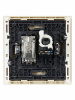 FORTE&PIANO Розетка двойная TV+RJ45 кат.5E FP436 ваниль IEK FP-AK20-1-K10