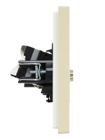 FORTE&PIANO Розетка двойная TV+RJ45 кат.5E FP436 ваниль IEK FP-AK20-1-K10