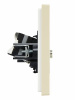 FORTE&PIANO Розетка двойная TV+RJ45 кат.5E FP436 ваниль IEK FP-AK20-1-K10