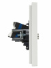 FORTE&PIANO Розетка двойная TV+RJ45 кат.6 FP237 белый IEK FP-AK20-2-K01