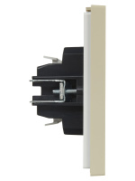 FORTE&PIANO Выключатель 2-клавишный 10А FP405 ваниль IEK FP-V20-0-10-1-K10