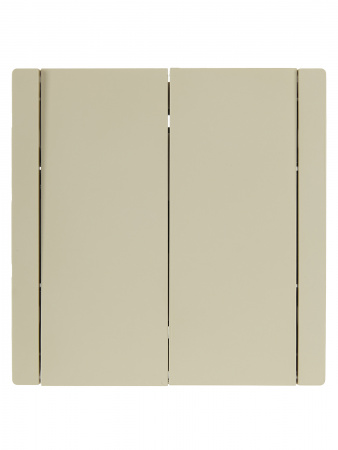 FORTE&PIANO Выключатель 2-клавишный 10А FP405 ваниль IEK FP-V20-0-10-1-K10