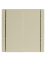 FORTE&PIANO Выключатель 2-клавишный 10А FP405 ваниль IEK FP-V20-0-10-1-K10