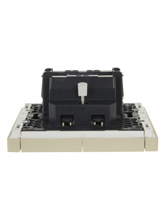 FORTE&PIANO Выключатель 2-клавишный 10А FP405 ваниль IEK FP-V20-0-10-1-K10