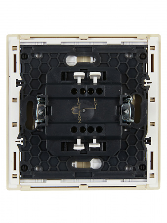 FORTE&PIANO Выключатель 1-клавишный проходной с индикацией 10А FP404 ваниль IEK FP-V12-1-10-1-K10