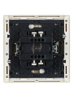 FORTE&PIANO Выключатель 1-клавишный проходной 10А FP403 ваниль IEK FP-V12-0-10-1-K10