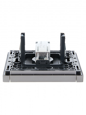 FORTE&PIANO Розетка TV оконечная FP528 сталь IEK FP-A10-O-K46