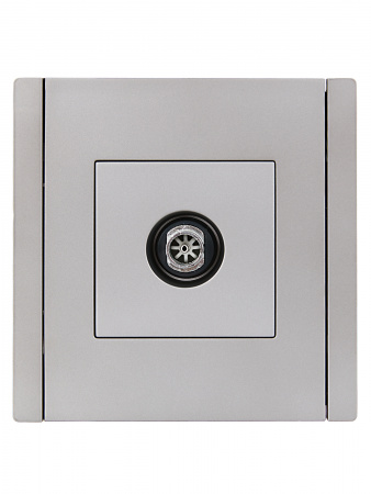 FORTE&PIANO Розетка TV оконечная FP528 сталь IEK FP-A10-O-K46