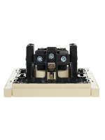 FORTE&PIANO Розетка 1-местная с заземлением без защитных шторок винтовое крепление 16А FP416 ваниль IEK FP-R11-16-K10