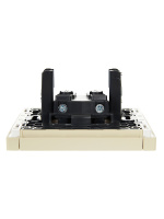 FORTE&PIANO Розетка 1-местная без заземления без защитных шторок винтовое крепление 10А FP418 ваниль IEK FP-R10-10-K10