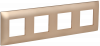 SKANDY Рамка 4-местная SK-F04Sa песочный IEK SK-M42-K98