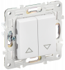 SKANDY Выключатель жалюзи 10А SK-V12W арктический белый IEK SK-V15-0-10-K01