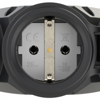 Тройник с резиновым корпусом IP44 PCE 25311-s 00-00002109