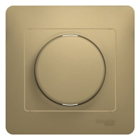GLOSSA Диммер поворотный в сборе 300Вт титан Systeme Electric GSL000434