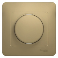 GLOSSA Диммер поворотный в сборе 300Вт титан Systeme Electric GSL000434