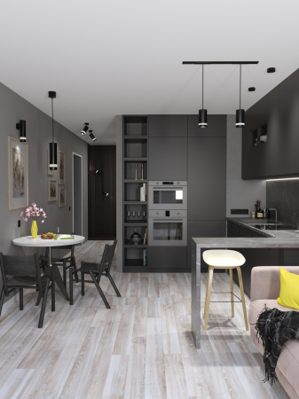 LT-UPB0-4032-GX53-1-K02 LIGHTING Светильник 4032 накладной потолочный под лампу GX53 черный IEK 