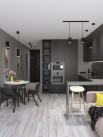 LIGHTING Светильник 4032 накладной потолочный под лампу GX53 черный IEK LT-UPB0-4032-GX53-1-K02