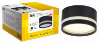 LIGHTING Светильник 4032 накладной потолочный под лампу GX53 черный IEK LT-UPB0-4032-GX53-1-K02