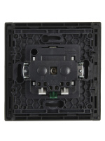 FORTE&PIANO Розетка 1-местная с заземлением с защитными шторками безвинтовое крепление 16А FP313 серый IEK FP-R14-16-1-K03