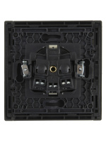 FORTE&PIANO Розетка 1-местная с заземлением без защитных шторок винтовое крепление 16А FP316 серый IEK FP-R11-16-K03