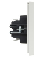 FORTE&PIANO Выключатель 1-клавишный 10А FP201 белый IEK FP-V10-0-10-1-K01