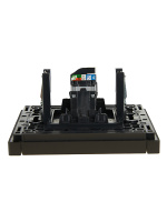 FORTE&PIANO Розетка компьютерная RJ45 кат.5E FP332 серый IEK FP-K10-1-K03