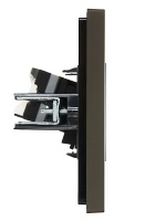 FORTE&PIANO Розетка компьютерная RJ45 кат.5E FP332 серый IEK FP-K10-1-K03