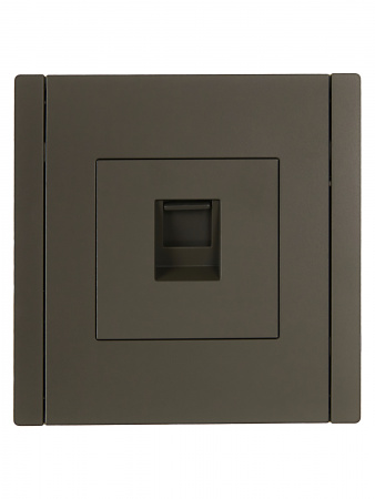 FORTE&PIANO Розетка компьютерная RJ45 кат.5E FP332 серый IEK FP-K10-1-K03