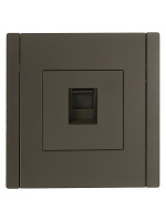 FORTE&PIANO Розетка компьютерная RJ45 кат.5E FP332 серый IEK FP-K10-1-K03