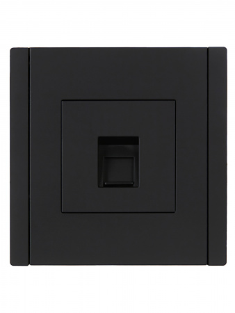 FORTE&PIANO Розетка компьютерная RJ45 кат.5E FP132 черный IEK FP-K10-1-K02