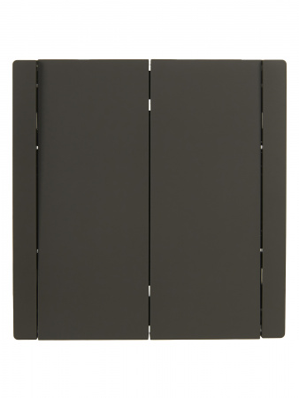 FORTE&PIANO Выключатель 2-клавишный 10А FP305 серый IEK FP-V20-0-10-1-K03