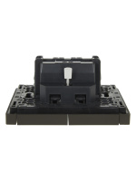 FORTE&PIANO Выключатель 2-клавишный 10А FP305 серый IEK FP-V20-0-10-1-K03