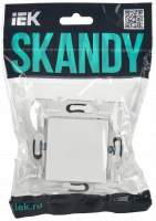 SKANDY Вывод кабеля SK-O01W арктический белый IEK SK-VK10-0-K01