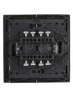 FORTE&PIANO Выключатель 2-клавишный проходной 10А FP307 серый IEK FP-V22-0-10-1-K03