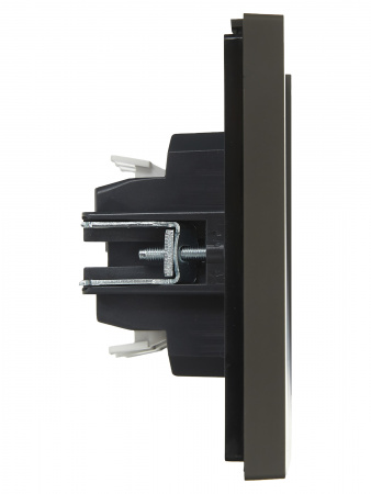 FORTE&PIANO Выключатель 2-клавишный проходной 10А FP307 серый IEK FP-V22-0-10-1-K03