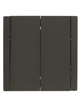 FORTE&PIANO Выключатель 2-клавишный проходной 10А FP307 серый IEK FP-V22-0-10-1-K03