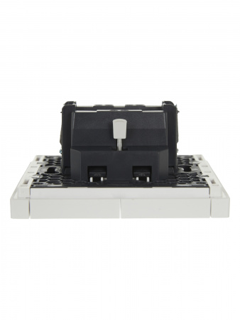 FORTE&PIANO Выключатель 2-клавишный 10А FP205 белый IEK FP-V20-0-10-1-K01