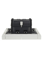 FORTE&PIANO Выключатель 2-клавишный 10А FP205 белый IEK FP-V20-0-10-1-K01