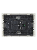 FORTE&PIANO Розетка 2-местная с заземлением с защитными шторками безвинтовое крепление 16А FP223 белый IEK FP-R24-16-1-K01