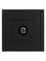 FORTE&PIANO Розетка TV оконечная FP128 черный IEK FP-A10-O-K02
