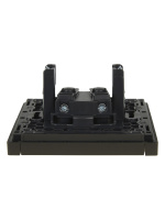 FORTE&PIANO Розетка 1-местная без заземления без защитных шторок винтовое крепление 10А FP318 серый IEK FP-R10-10-K03