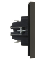 FORTE&PIANO Выключатель 1-клавишный с индикацией 10А FP302 серый IEK FP-V10-1-10-1-K03