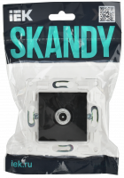 SKANDY Розетка TV проходная SK-A17Bl черный IEK SK-A10-P-K02