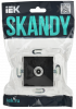 SKANDY Розетка TV проходная SK-A17Bl черный IEK SK-A10-P-K02