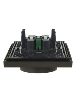 FORTE&PIANO Розетка 2-местная с заземлением без защитных шторок безвинтовое крепление 16А FP324 серый IEK FP-R21-16-1-K03