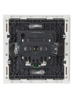 FORTE&PIANO Розетка 1-местная с заземлением с защитными шторками безвинтовое крепление 16А FP213 белый IEK FP-R14-16-1-K01