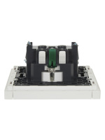 FORTE&PIANO Розетка 1-местная с заземлением с защитными шторками безвинтовое крепление 16А FP213 белый IEK FP-R14-16-1-K01