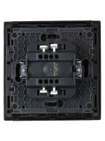 FORTE&PIANO Выключатель 1-клавишный 10А FP101 черный IEK FP-V10-0-10-1-K02